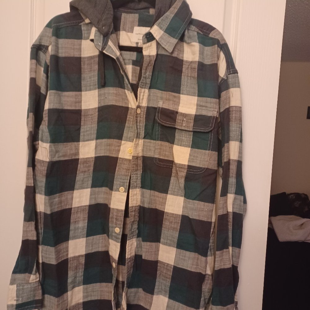 Flannel hoodie